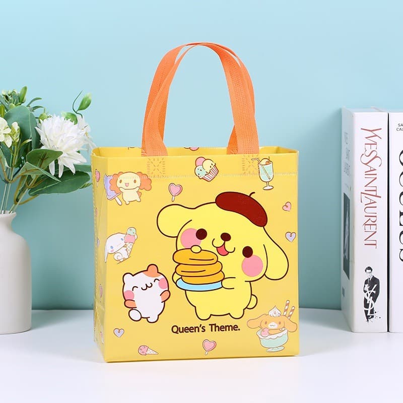 B-182 กระเป๋าถือ ลายการ์ตูน ถุงผ้าไม่ทอ ผ้าสปันบอนด์ ถุงหิวช้อปปิ้ง น่ารักๆ รูปที่ 8