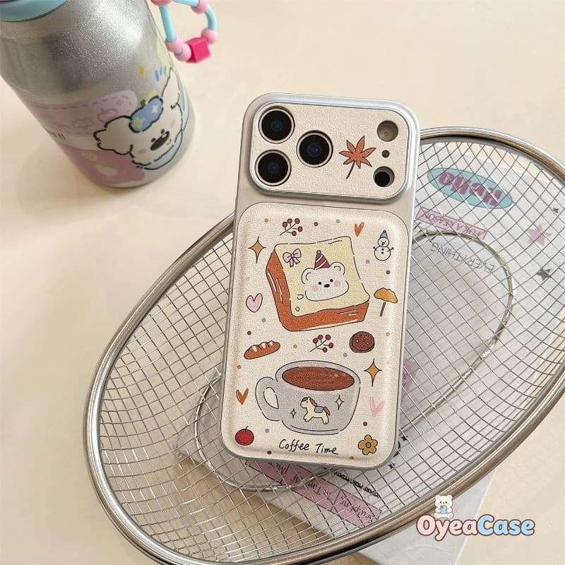 น่ารักหมี & Pony ภาพประกอบสําหรับ Vivo V70 Elite FE V60 V60E V50 V50E V40 V30 V29 V29E V27 V27E V25 V25E V23 V23 V23E Pro 5G 4G การ์ตูน PU ปลอกหนังน่ารัก รูปที่ 7