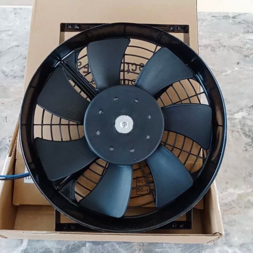 พัดลม นำเข้า แบบเป่า 10 นิ้ว 12V โครงเหล็ก เป่า ระบายความร้อน พัดลมแอร์ ระบายอากาศ พัดลมแผง หม้อน้ำ ดูด รูปที่ 9