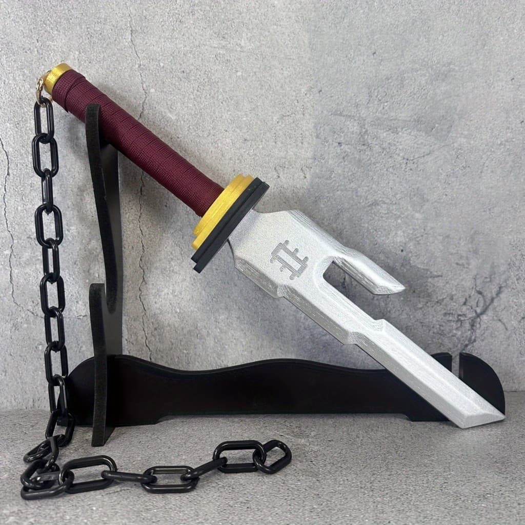 18 นิ้ว 46 ซม. มีด Katana Ninja อะนิเมะคอสเพลย์ Prop ดาบปลอดภัยใบมีดขนาดจริง Sabre ของขวัญ รูปที่ 1