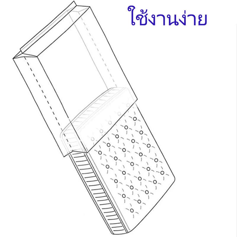 MOON ถุงพลาสติกใสคลุมเตียง คลุมที่นอน3.5/5/6ฟุต ผ้าปูรองที่นอน กันฝุ่น ผ้าคลุมเตียง ไม่มียางรัด รูปที่ 9