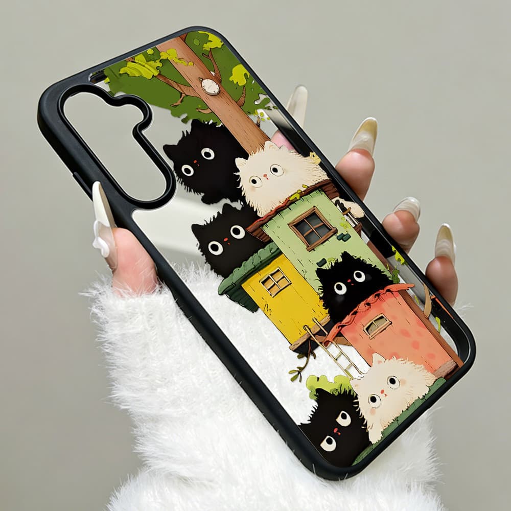INS เคส For Samsung A57 A07 A56 A37 A17 A05S A55 A16 A54 A34 A36 A06 A35 S24 S23 S26 S25Ultra FE อะคริลิกฝ้า เคสโทรศัพท์ รูปที่ 8