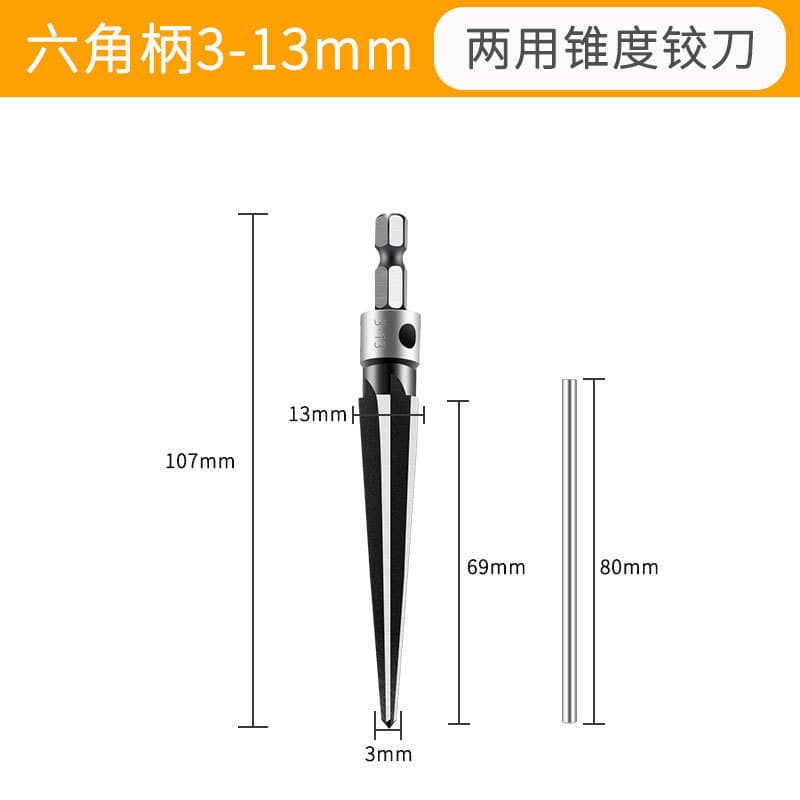 8. ที่ขายดีที่สุดคู่มือ Taper Reamer รอบ Shank Hex Shank 3-13 สว่านไฟฟ้า Reamer Hole Reamer ขนาดใหญ่ 5-22/5-16 Reamer FOY0 รูปที่ 7