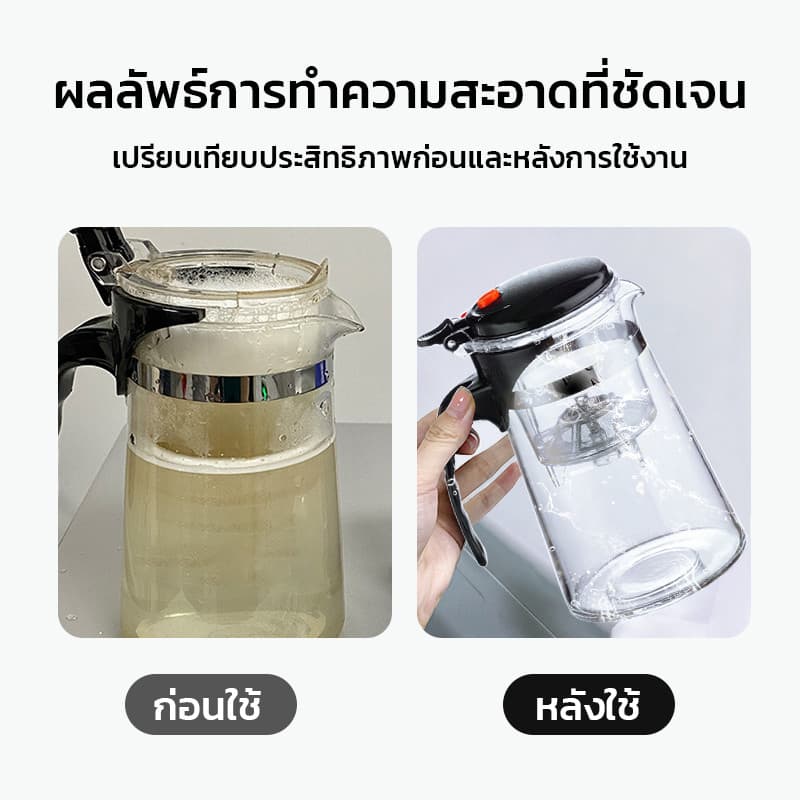 MAYNOS เม็ดฟู่ทำความสะอาด ขจัดคราบชา กาแฟ และคราบตะกรัน สูตรออกซิเจนแอคทีฟ ไม่ต้องขัด 15 เม็ด/กล่อง รูปที่ 7