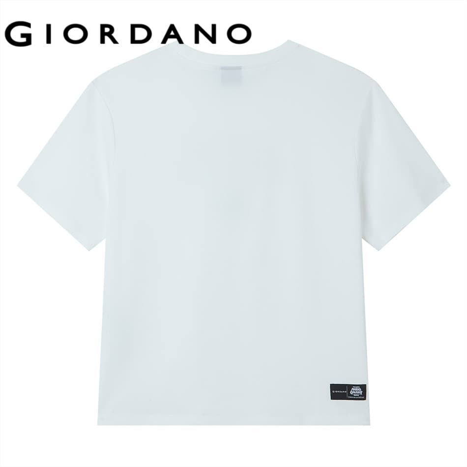 GIORDANO เสื้อยืดผู้หญิง Women's Sorona Boyfriend Printed Tee 05396300 รูปที่ 6