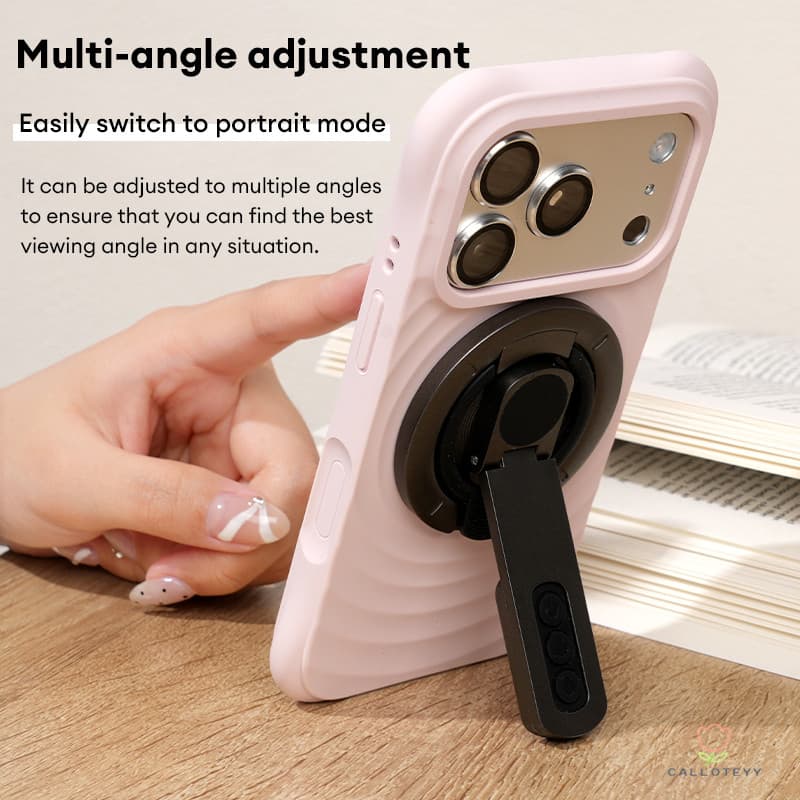 ที่วางโทรศัพท์แม่เหล็กสองด้าน แม่เหล็กแรงสูง Magnetic holderหมุน360° พับได้ พร้อมที่วางแหวนนิ้ว บางเฉียบ ที่ยึดแม่เหล็ก รูปที่ 3