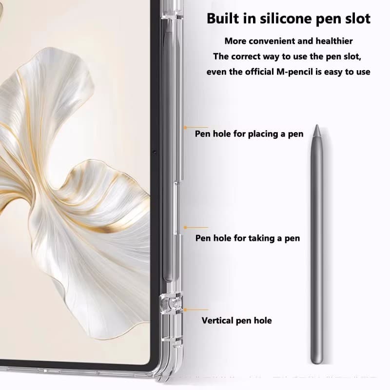 เคส RedMi Pad 2 9.7 นิ้ว 2026 พร้อมช่องเสียบปากกาเคสแม่เหล็ก RedMi Pad 2 ฝาครอบด้านหลังโปร่งใส Xiaomi Redmi Pad 2 SE 9.7 นิ้ว รูปที่ 5