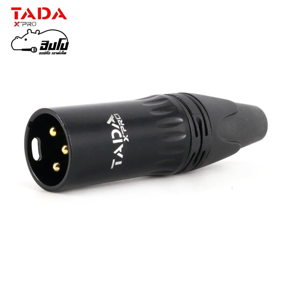 TADA GYX 02BK XLR Male 3-Pin สำหรับเข้าสายไมค์ แข็งแรง ทนทาน แพ็ค 4 ตัว ปลั๊กแคนนอนผู้ ไมโครโฟน ไมค์สาย Hippo Audio รูปที่ 2