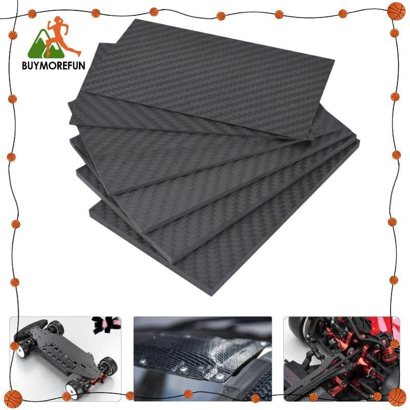 X 75 มม.3k แผงแผ่นคาร์บอนไฟเบอร์ 0.5/1/2/3 มม. แผ่นสําหรับ RC FPV รูปที่ 1