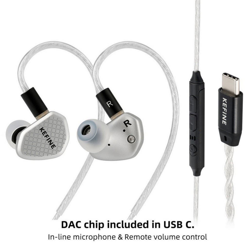 KEFINE Klean SV 3.5 หูฟัง IEMs ไดรเวอร์ไดนามิก 10mm ไดอะแฟรม DLC รูปที่ 3
