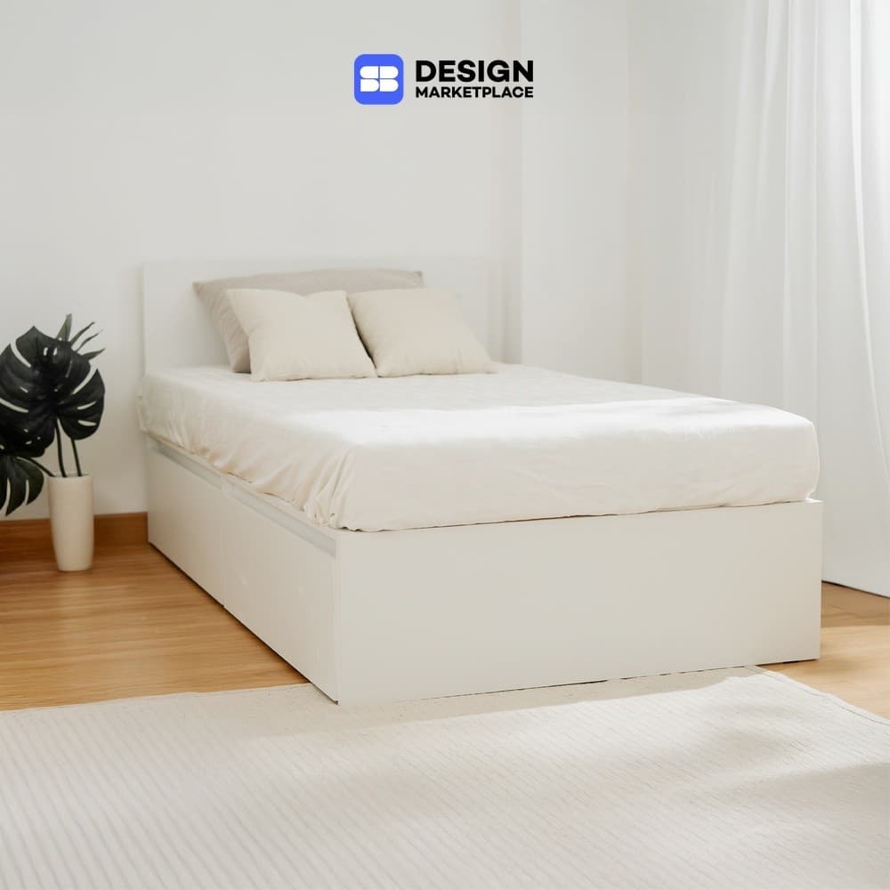 SB Design Square เตียง 3.5 ฟุต KC-PLAY รุ่น BOGO สีขาว แบรนด์ KONCEPT FURNITURE รูปที่ 1