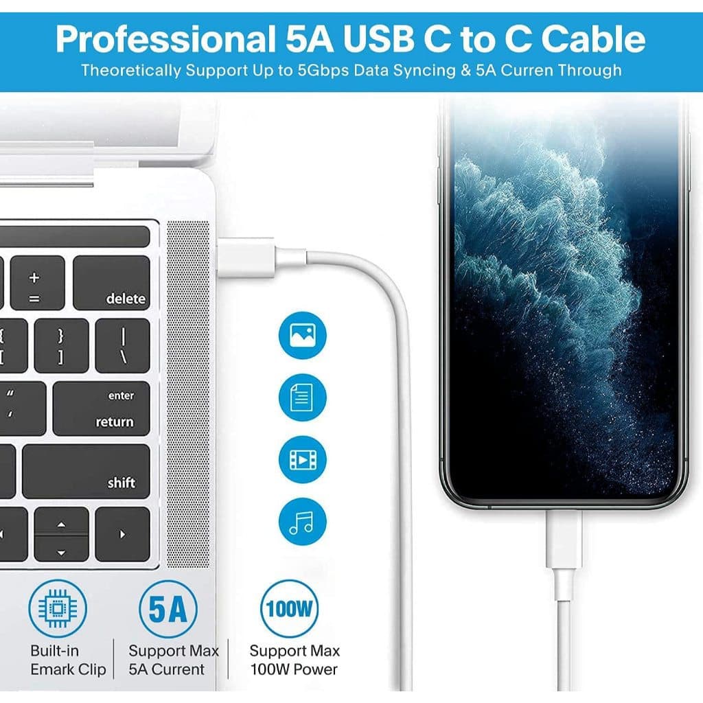 For MBook Pro Charger - 118W USB C Charger Fast Charger, compatible with MBook pro/Air, M1 M2 M3 M4, USB C devices, char รูปที่ 5