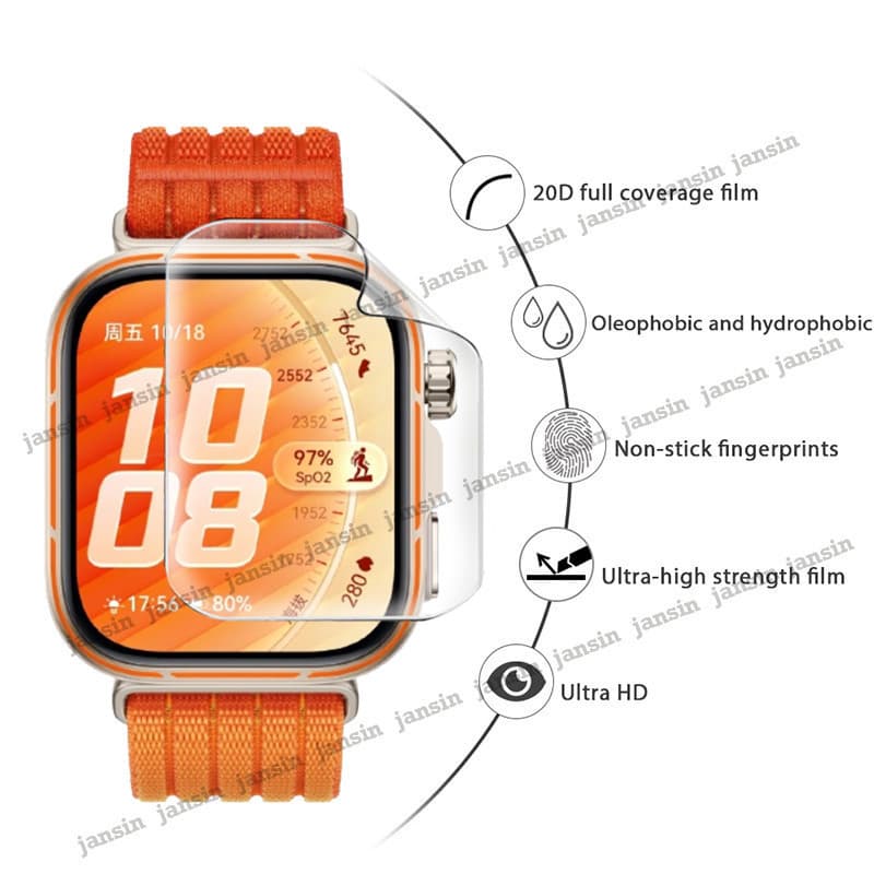 ฟิล์มไฮโดรเจล 1-3PCS ฟิล์มป้องกันหน้าจอ สําหรับ Huawei Watch Fit 5 5pro Films รูปที่ 4