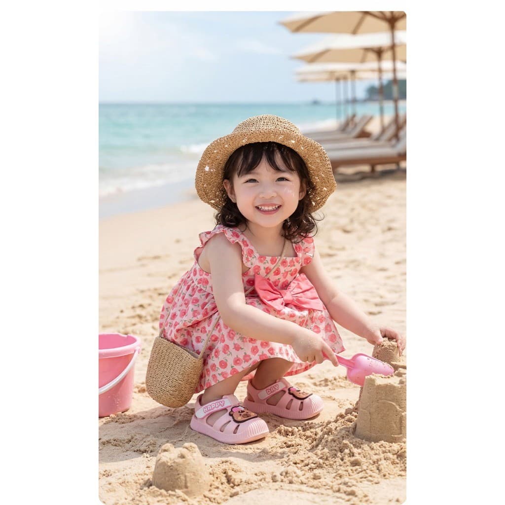 รองเท้าแตะ แบบรัดส้น สำหรับเด็ก น้ำหนักเบา ใส่สบาย ลายน่ารัก รูปที่ 9