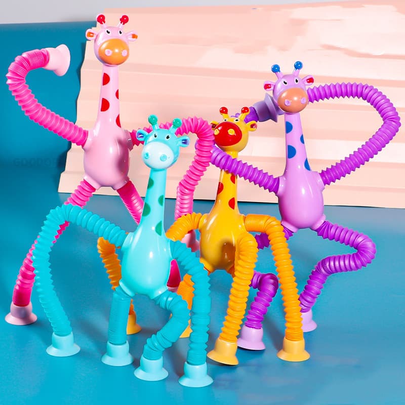 JoyToys ของเล่นเด็ก แบบยืดหดได้ ของเล่นบีบอัดรูปยีราฟ รูปที่ 7