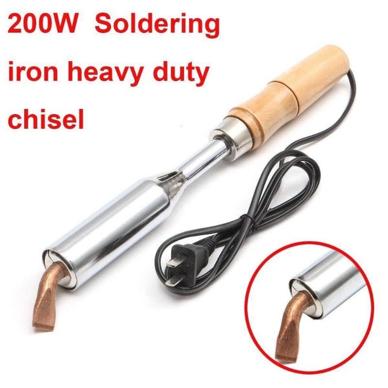 หัวแร้งบัดกรี 200W 300W 220V หัวแร้งไฟฟ้า Heavy Duty เครื่องเชื่อมเหล็กด้วยปลายทองเหลืองหัวแร้ง รูปที่ 8