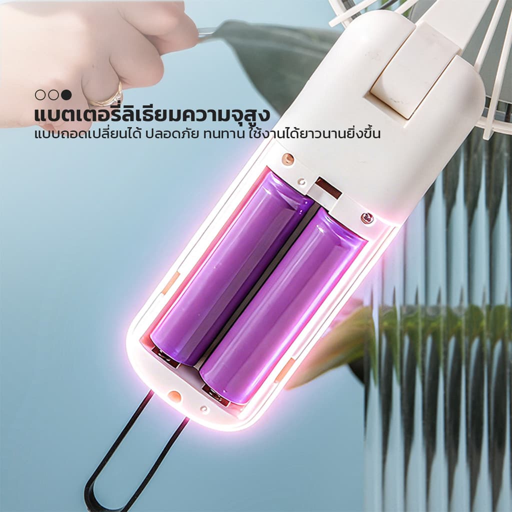 LOFTHOME พัดลมขนาด 6 นิ้ว 3in1 มัลติฟังก์ชัน พร้อมหน้าจอแสดงผล LED เสียงเงียบ รูปที่ 5