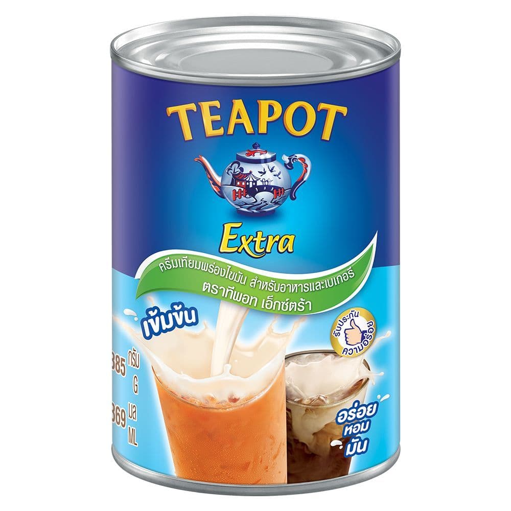 ทีพอทเอ็กซ์ตร้าครีมเทียมข้นจืด 385กรัม TEAPOT EXTRA NON-DAIRY CREAMER 385 G. รูปที่ 1