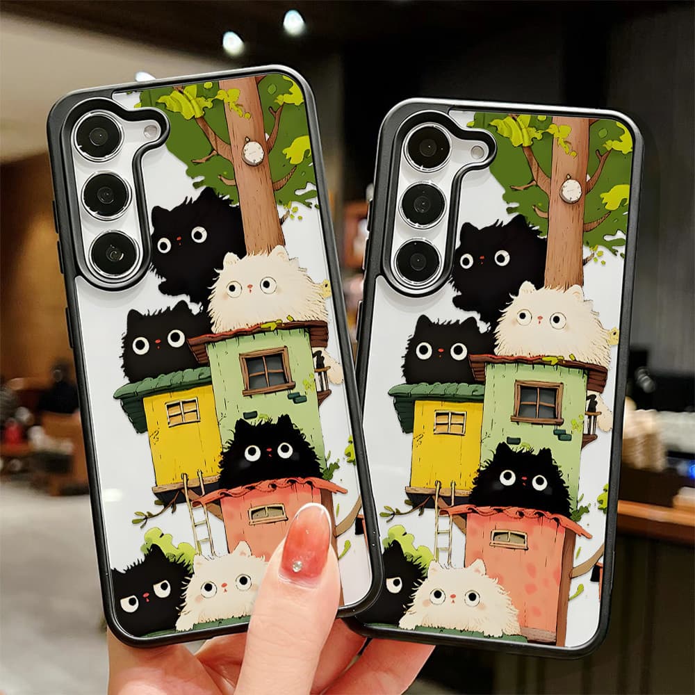 INS เคส For Samsung A57 A07 A56 A37 A17 A05S A55 A16 A54 A34 A36 A06 A35 S24 S23 S26 S25Ultra FE อะคริลิกฝ้า เคสโทรศัพท์ รูปที่ 9