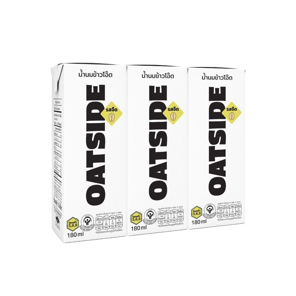 โอ๊ตไซด์ น้ำนมข้าวโอ๊ต รสจืด 180 มล. แพ็ค 3 OATSIDE OATMILK PLAIN FLAVOR 180 ML. PACK 3 รูปที่ 2