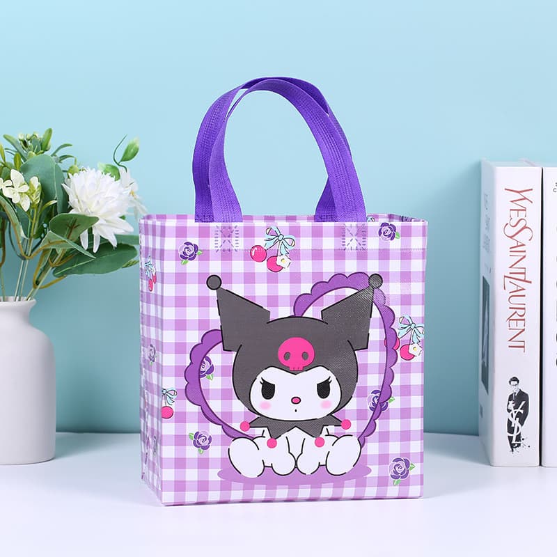 B-182 กระเป๋าถือ ลายการ์ตูน ถุงผ้าไม่ทอ ผ้าสปันบอนด์ ถุงหิวช้อปปิ้ง น่ารักๆ รูปที่ 5