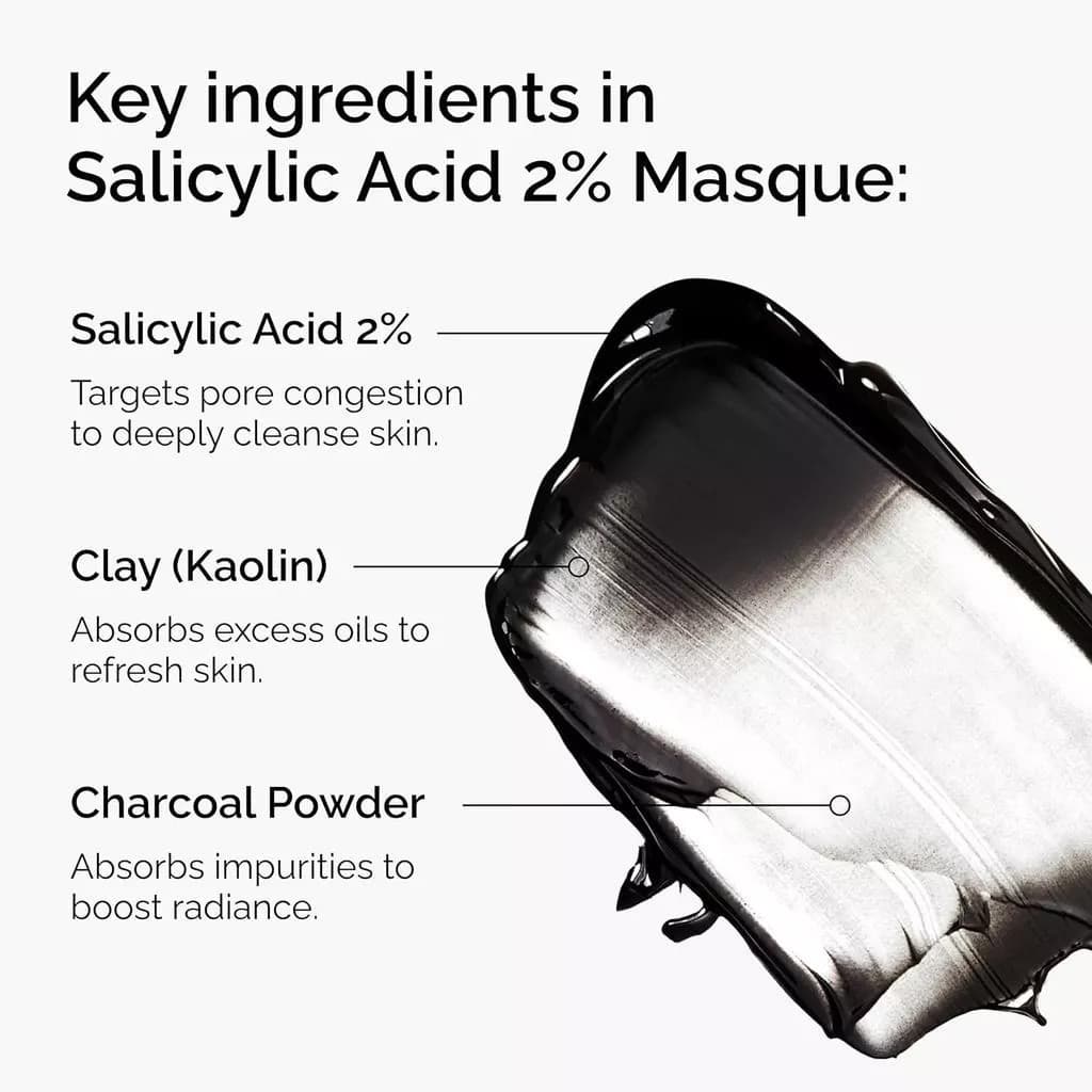 The Ordinary Salicylic Acid 2% Masque 50ml มาสก์โคลนลดสิว ทำความสะอาดรูขุมขนล้ำลึก คุมมัน ผิวเรียบเนียน กระจ่างใสขึ้น รูปที่ 6