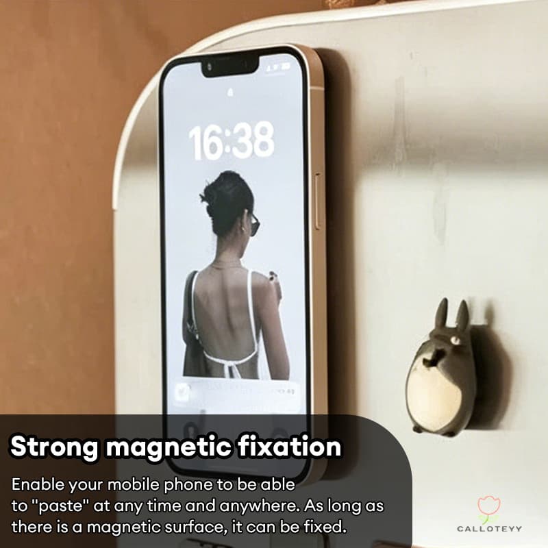 ที่วางโทรศัพท์แม่เหล็กสองด้าน แม่เหล็กแรงสูง Magnetic holderหมุน360° พับได้ พร้อมที่วางแหวนนิ้ว บางเฉียบ ที่ยึดแม่เหล็ก รูปที่ 7