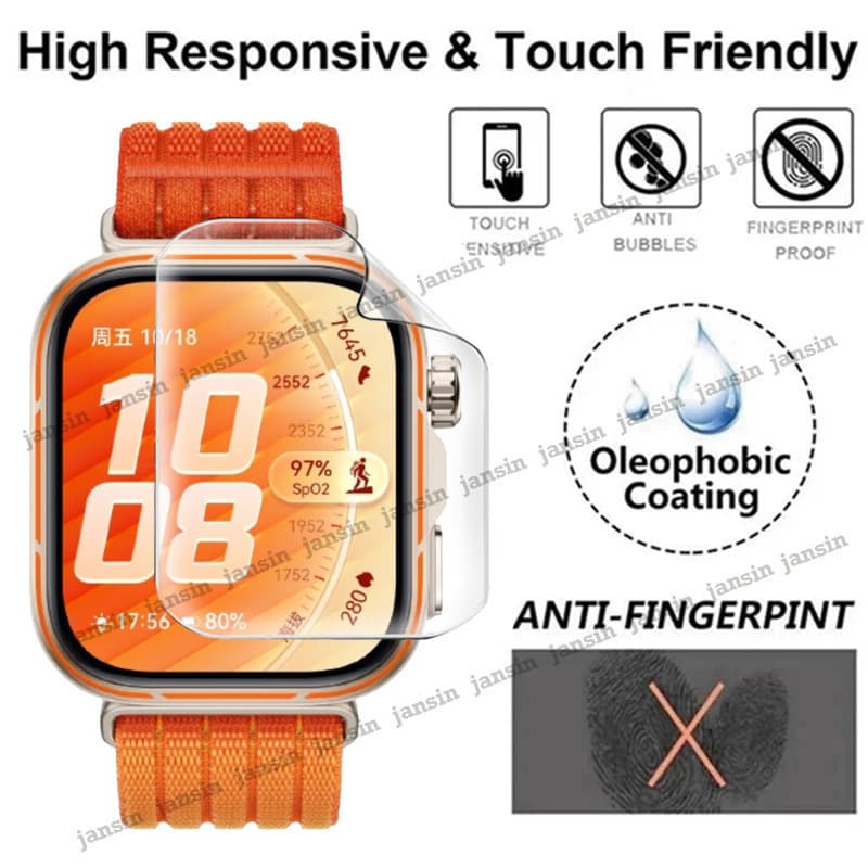 ฟิล์มไฮโดรเจล 1-3PCS ฟิล์มป้องกันหน้าจอ สําหรับ Huawei Watch Fit 5 5pro Films รูปที่ 5