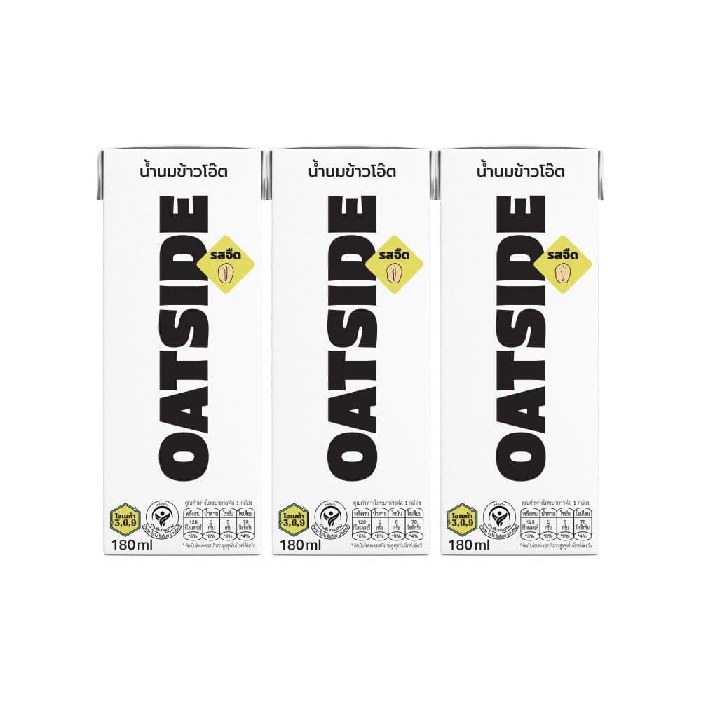 โอ๊ตไซด์ น้ำนมข้าวโอ๊ต รสจืด 180 มล. แพ็ค 3 OATSIDE OATMILK PLAIN FLAVOR 180 ML. PACK 3 รูปที่ 1