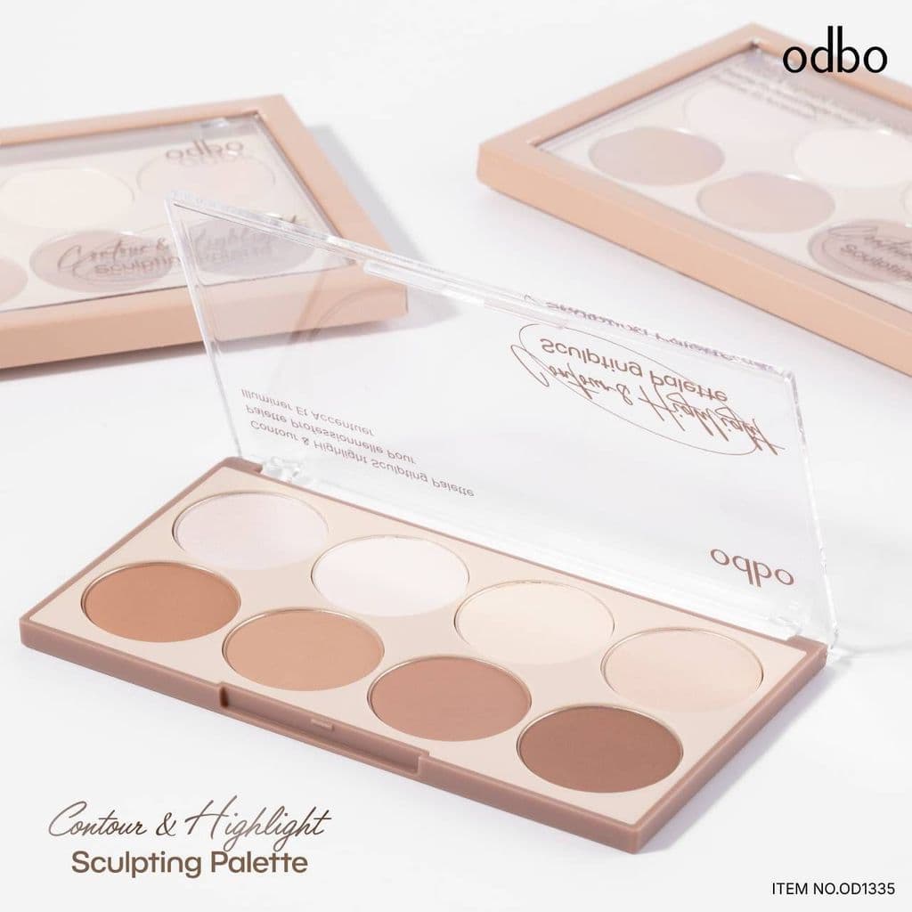 ของแท้·ส่งด่วน·ถูกOdbo Contour&Highlight Sculping Palette #OD1335 โอดีบีโอ คอนทัวร์ แอนด์ ไฮไลต์ สกัลป์ติง x 1 dayse รูปที่ 3