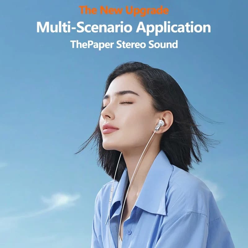 Xiaomi Samsung มม. หูฟังสายในหู Hifi สเตอริโอกีฬา Earbud หูฟังแฮนด์ฟรีหูฟังพร้อมไมโครฟ์ HD สำหรับโทรศัพท์มือถือ รูปที่ 9