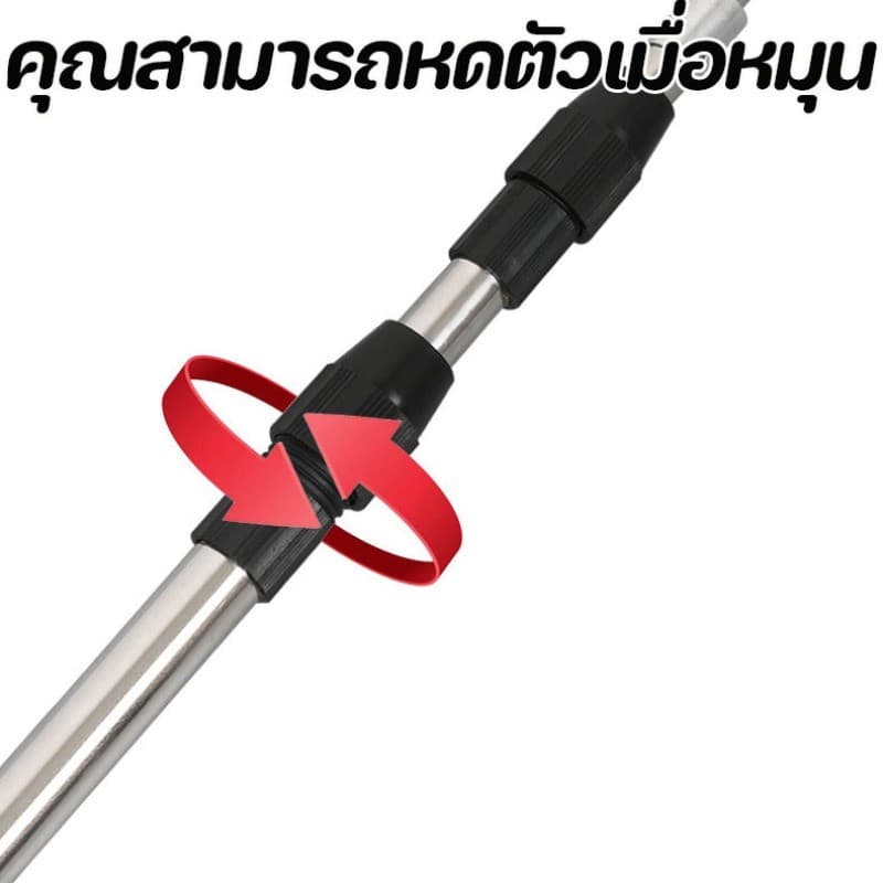 เสาทาร์ป เสาฟลายชีทอลูมิเนียม เสาเต็นท์อลูมิเนียม เมตร เสาทาร์ป เสาค้ำเต็นท์ แบบยืดหดสแตนเลส รูปที่ 4