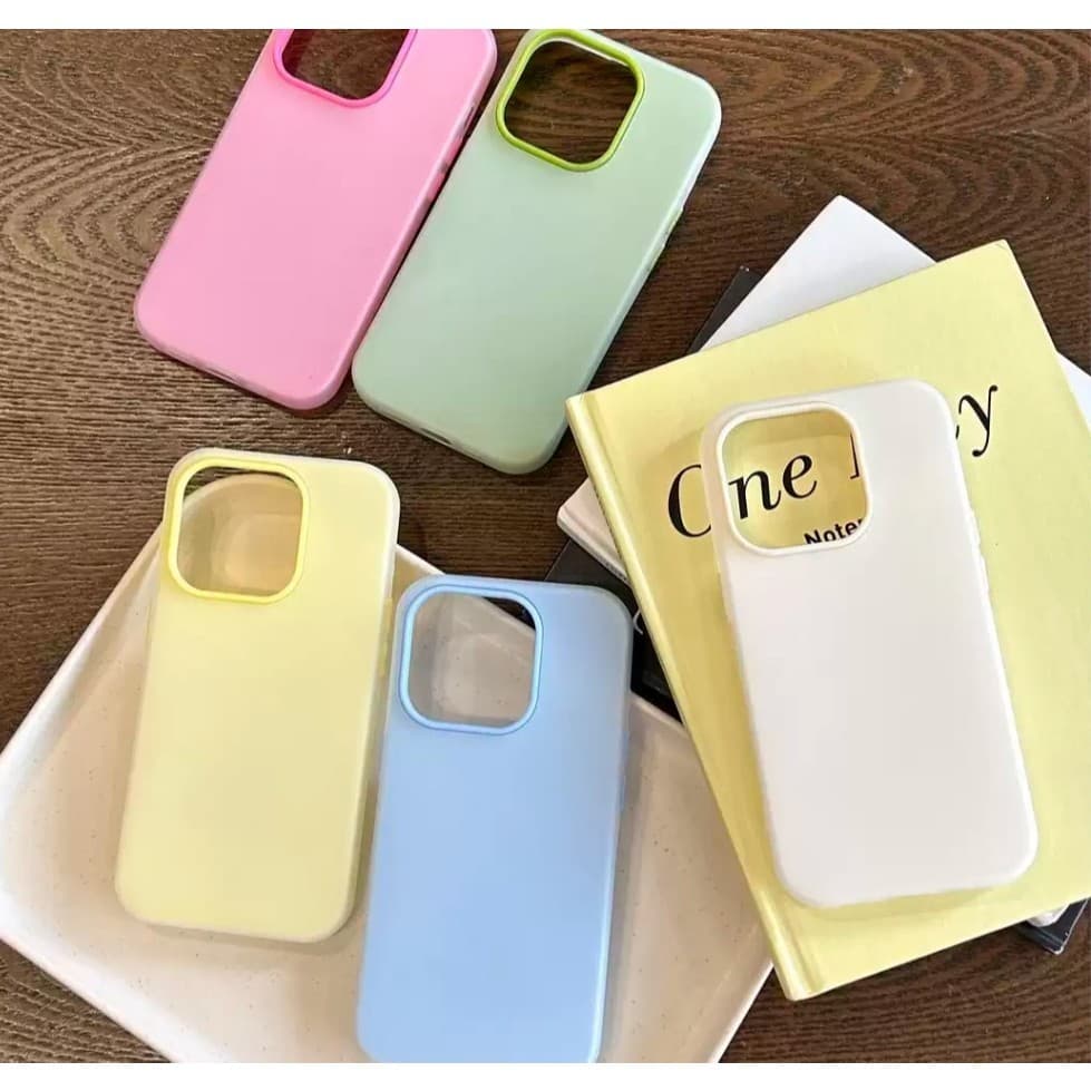 เคสมือถือ สำหรับ OPPO A6C A6S A6X A6T Pro A6 4G/5G เคส2ชั้น สีพื้นพาสเทล สีสันสดใส ป้องกันกระแทกดี เปิดเลนส์กล้อง 057 รูปที่ 3