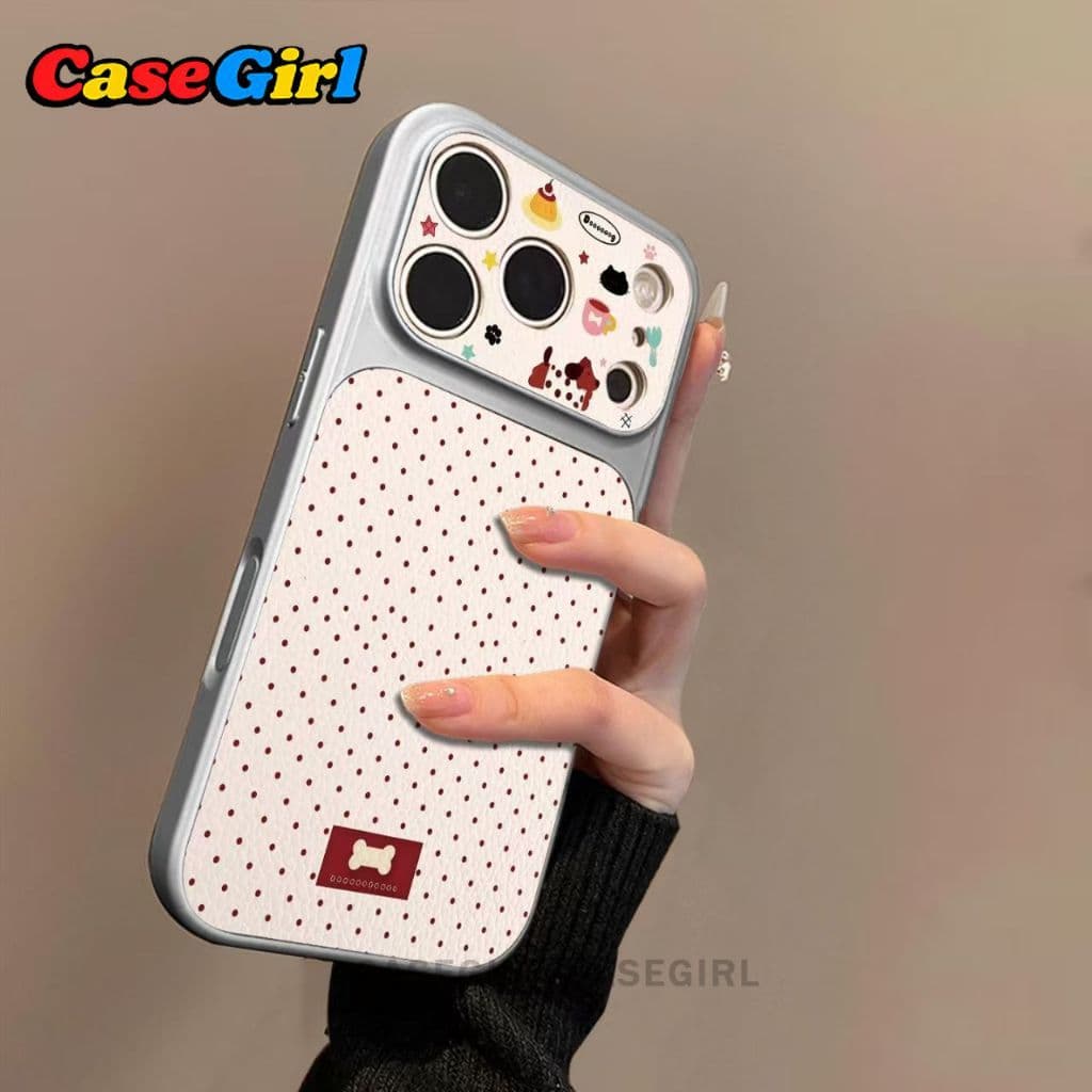 เคสไอโฟน iPhone 15 11 13 16 17 14 12 Pro Max 16 15 14Plus คิ้วฮิต ลายจุดด่างดำสุนัขน่ารัก อินส์ กันกระแทก รูปที่ 8