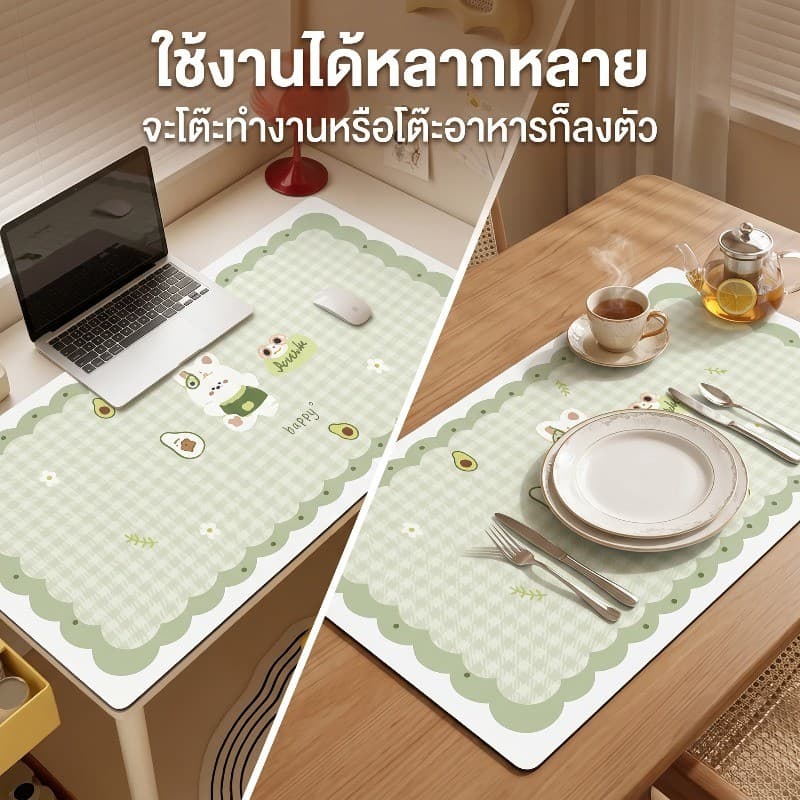 แผ่นรองโต๊ะการ์ตูน สำหรับนักเรียนและเด็ก ป้องกันพื้นผิวโต๊ะ กันลื่น ทนทาน สวยงาม และช่วยปกป้องสายตา รูปที่ 6