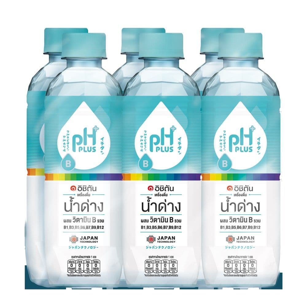 อิชิตัน น้ำด่าง8.5 วิตามินบีรวม 550มล.X6 ICHITAN 8.5 ALKALINE VITAMIN B 550ML.X6 รูปที่ 1