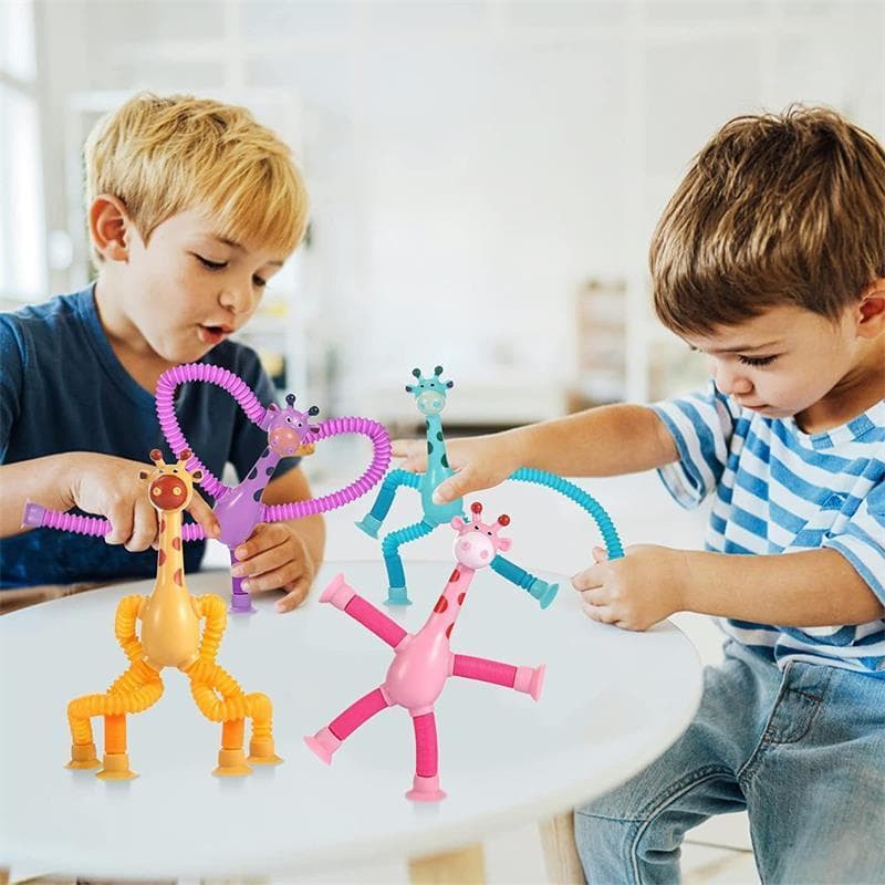 JoyToys ของเล่นเด็ก แบบยืดหดได้ ของเล่นบีบอัดรูปยีราฟ รูปที่ 2