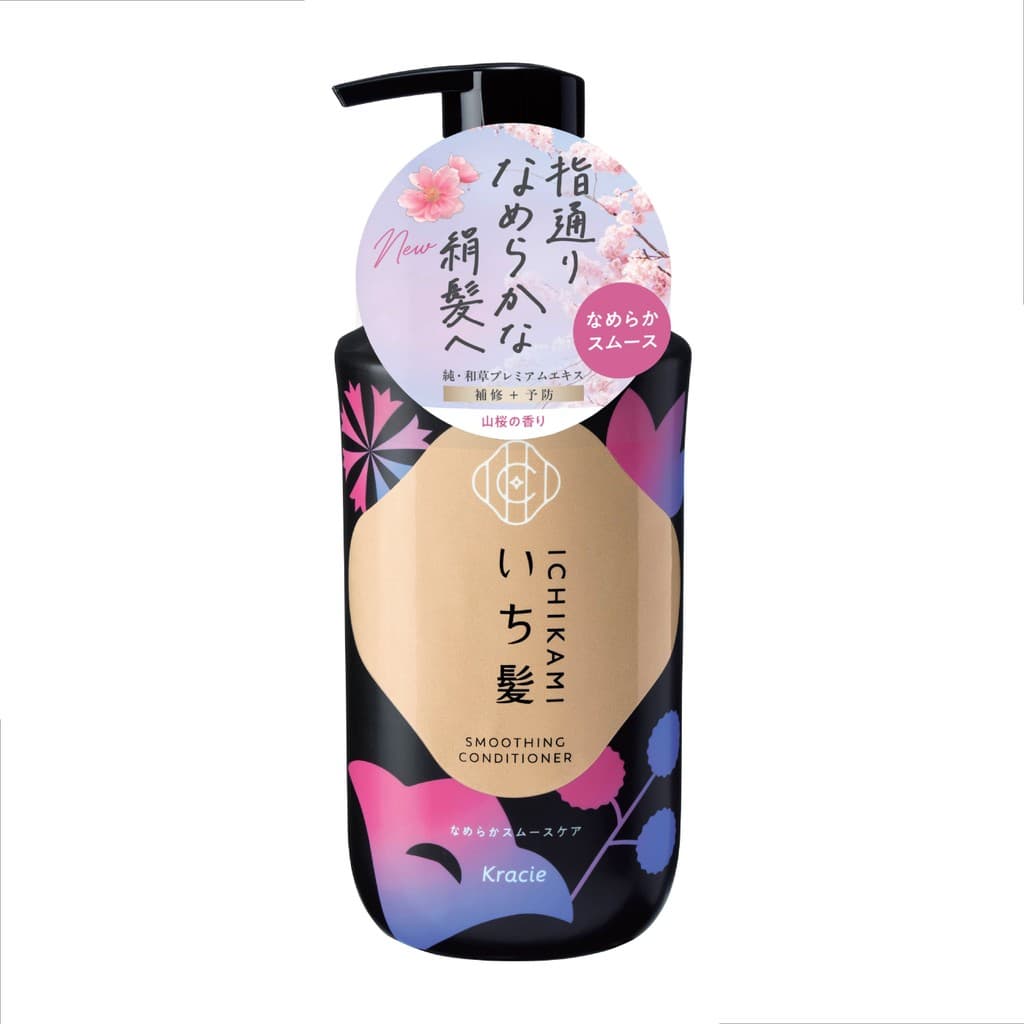 MORITOMO Official - ICHIKAMI Smoothing Conditioner 450 g / ครีมนวดบำรุงเส้นผม หนังศีรษะ สูตรเพื่อผมลื่น กลิ่นซากุระ รูปที่ 2