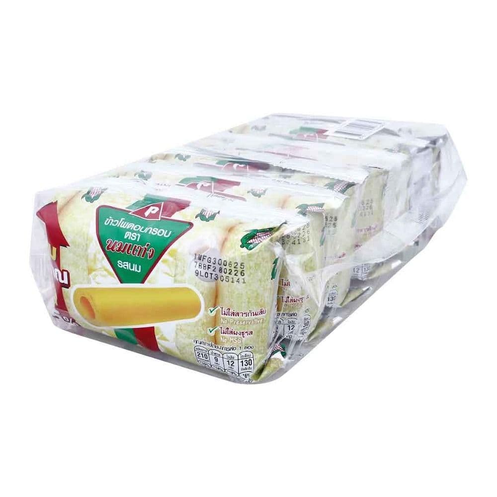 นมแท่ง ข้าวโพดอบกรอบ รสนม 30 ก. X6 NOMTANG CORN SNACK MILK FLAVOUR 30 G. X6 รูปที่ 1
