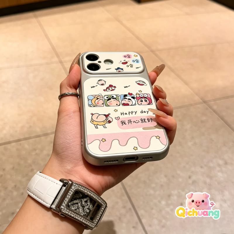 การ์ตูน Crayon Shin-chan พรีเมี่ยม PU หนังสําหรับ Vivo V70 Elite FE V60 V60E V50 V50E V40 V30 V29 V29E V27 V27 V25 V25 V25E V23 V23 V23 V23 V23E Pro ความงาม 5G สไตล์ครีม 4G INS รูปที่ 8