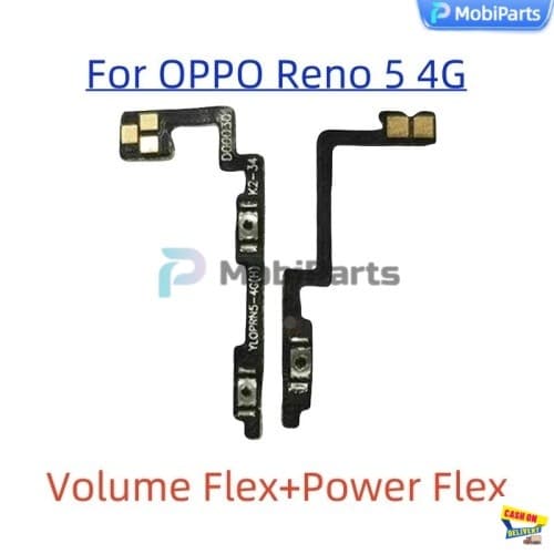on-off+volume +- แพรปุ่มสวิตปิดเปิด ปุ่มเปิดปิดนอก ปุ่มเพิ่มเสียงนอก แพรเพิ่มเสียง สําหรับ OPPO Reno 5 4G CPH2159 รูปที่ 8