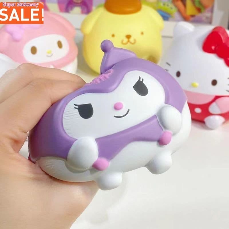 A00210 สกุชชี่ สไลม์ ทาบะสกุชชี่ ดินเบา สลาม สกุชชี่หนึบ squishy ซาลาเปา ของเล่นจิ๋ว สกุชชี่พีช รูปที่ 3