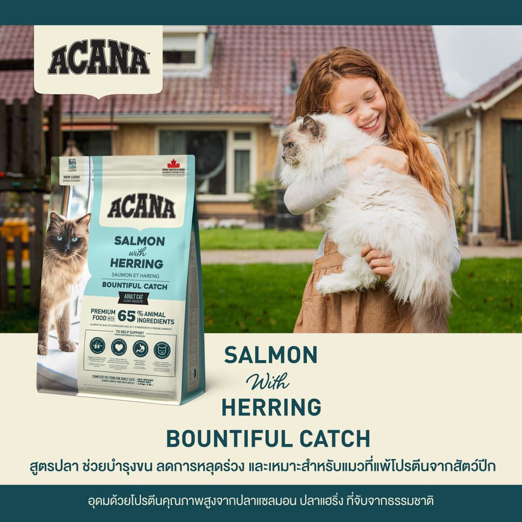 Acana food for cat อะคานา อาหารแมว Premium food with ปริมาณ 4.5kg รูปที่ 5