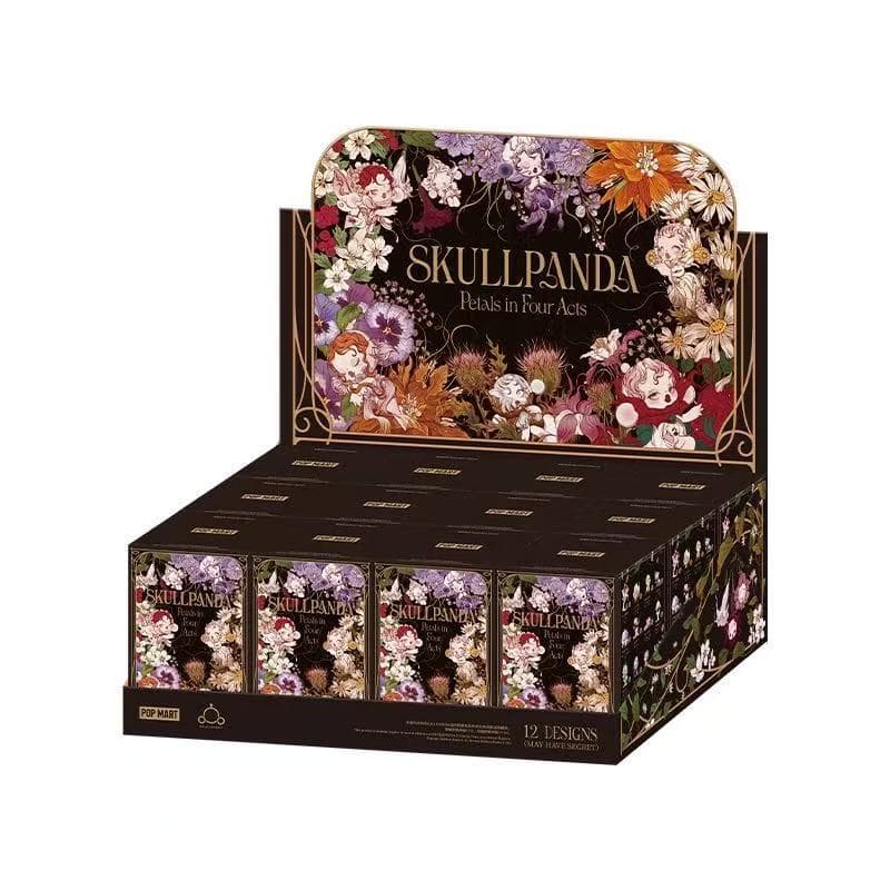 POPMART POPMART SKULLPANDA Flower Four Scene Series กล่องปริศนาทํามือของเล่นตกแต่งของขวัญ รูปที่ 7