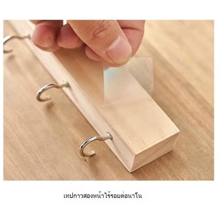 จัดส่งภายใน 8 ชั่วโมงไม้เนื้อแข็ง ที่แขวนกุญแจ ตะขอติดผนัง ตะขอแขวน ตะขอกุญแจ แข็งแรง พร้อมของตกแต่ง เพิ่มความสวยงามให้ รูปที่ 8