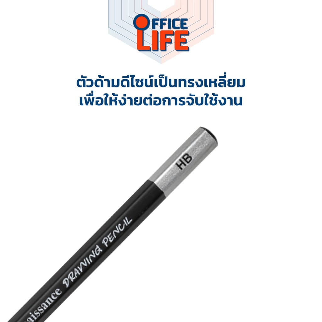 Renaissance ดินสอไม้ ดินสอเกรดวาดรูป Drawing Pencil มีหลายความเข้มให้เลือก รูปที่ 5