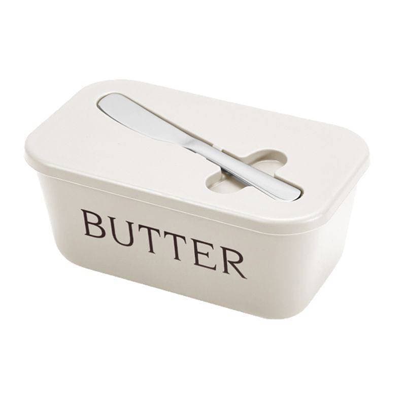 Butter Container Food Grade PP Box ร้านอาหารปิดผนึกกล่องเก็บชีสจานพร้อมมีดเครื่องตัดเนย Butter Tableware รูปที่ 5