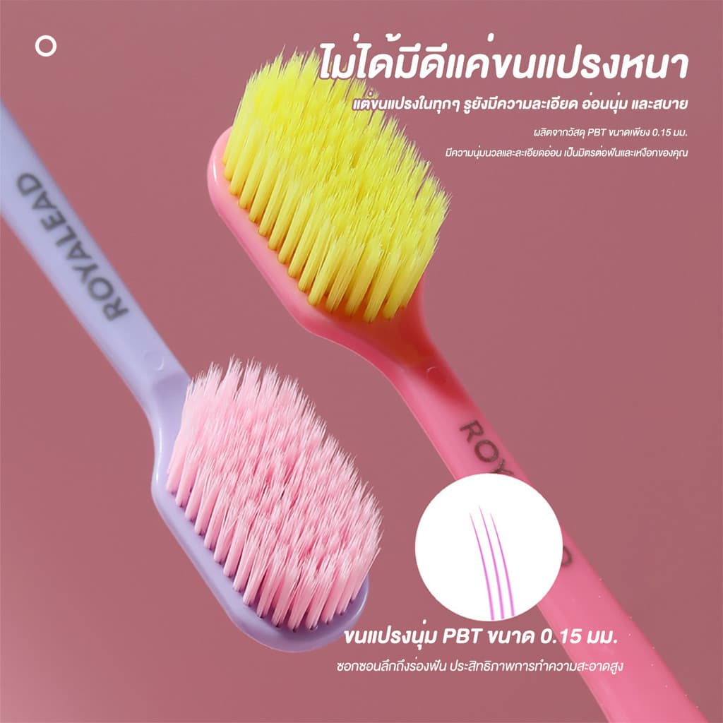 แปรงสีฟันขนนุ่ม แปรงสีฟันสำหรับคนจัดฟัน ขนแปรง ทำความสะอาดล้ำลึก นวดเหงือก แปรงจัดฟัน ขจัดคราบ รูปที่ 6
