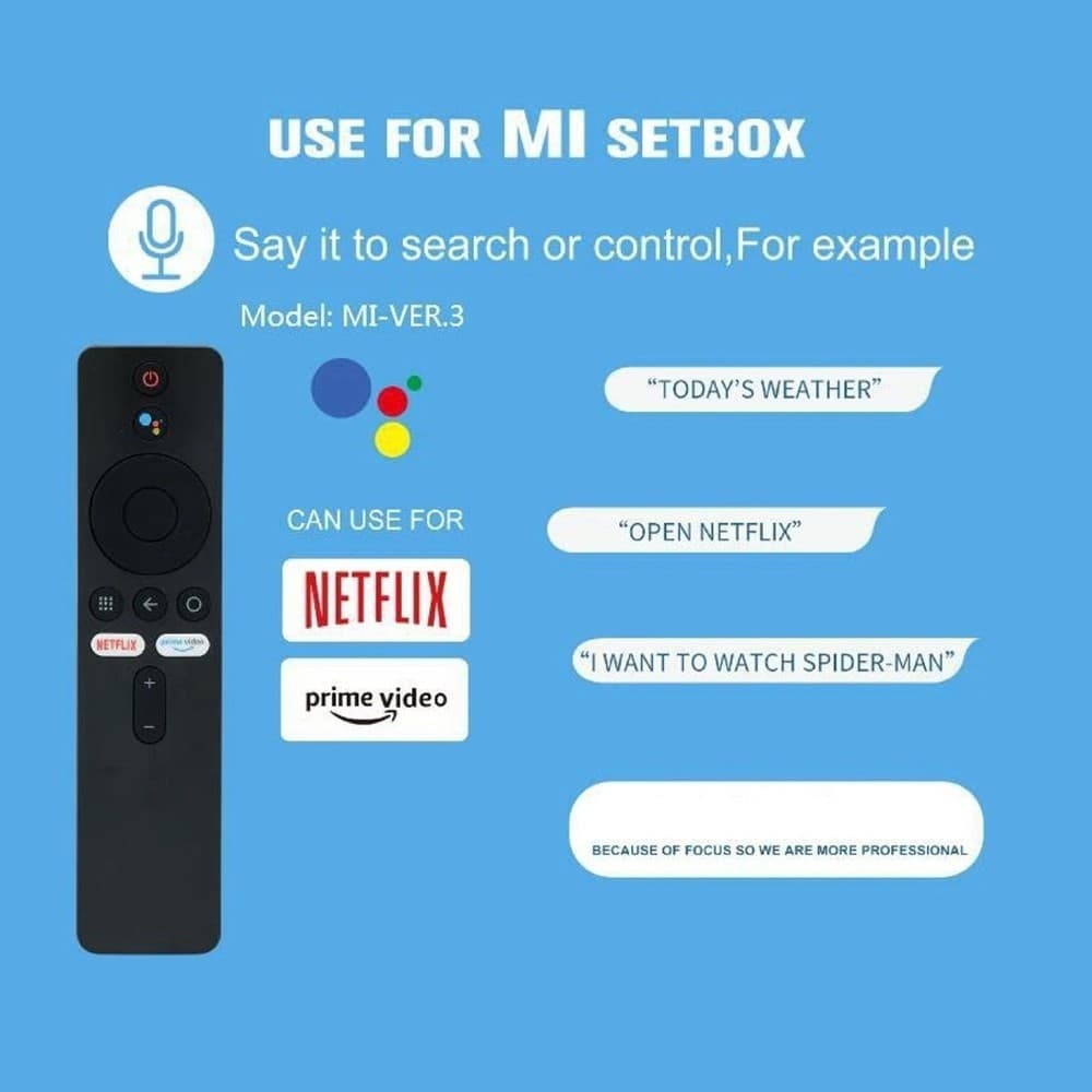 สำหรับ Xiaomi รุ่นนานาชาติกล่อง Mi Tv Stick ติดรีโมทคอนโทรล MIBOX S 3 กล่อง XMRM-006 คุณสมบัติอินฟราเรด Google Assistant รูปที่ 6