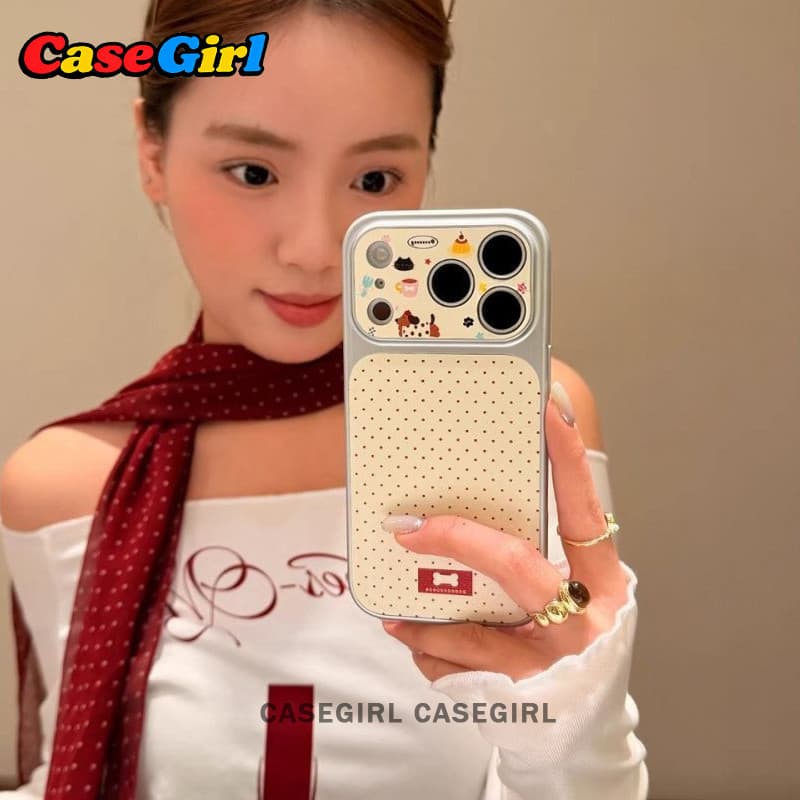 เคสไอโฟน iPhone 15 11 13 16 17 14 12 Pro Max 16 15 14Plus คิ้วฮิต ลายจุดด่างดำสุนัขน่ารัก อินส์ กันกระแทก รูปที่ 7